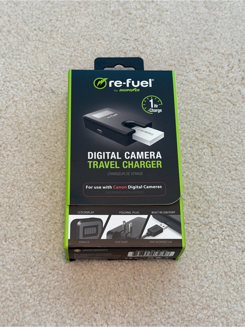 re-fuel Digital Camera Travel Charger
